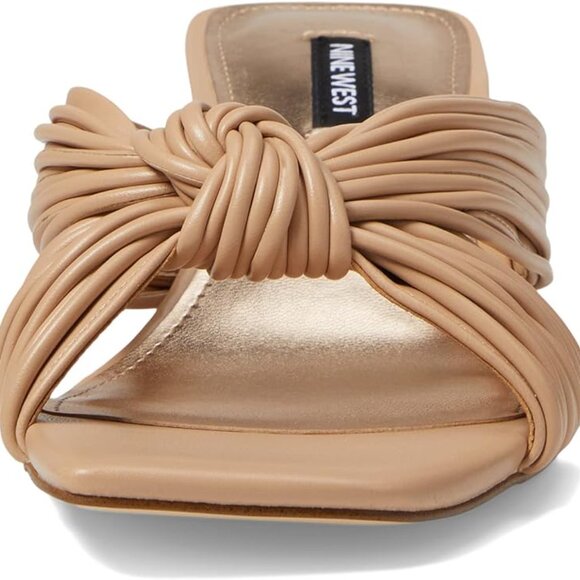 NINE WEST Dafidil3 Womens Faux Leather Slip-On Strappy Sandals - Picture 4 of 4